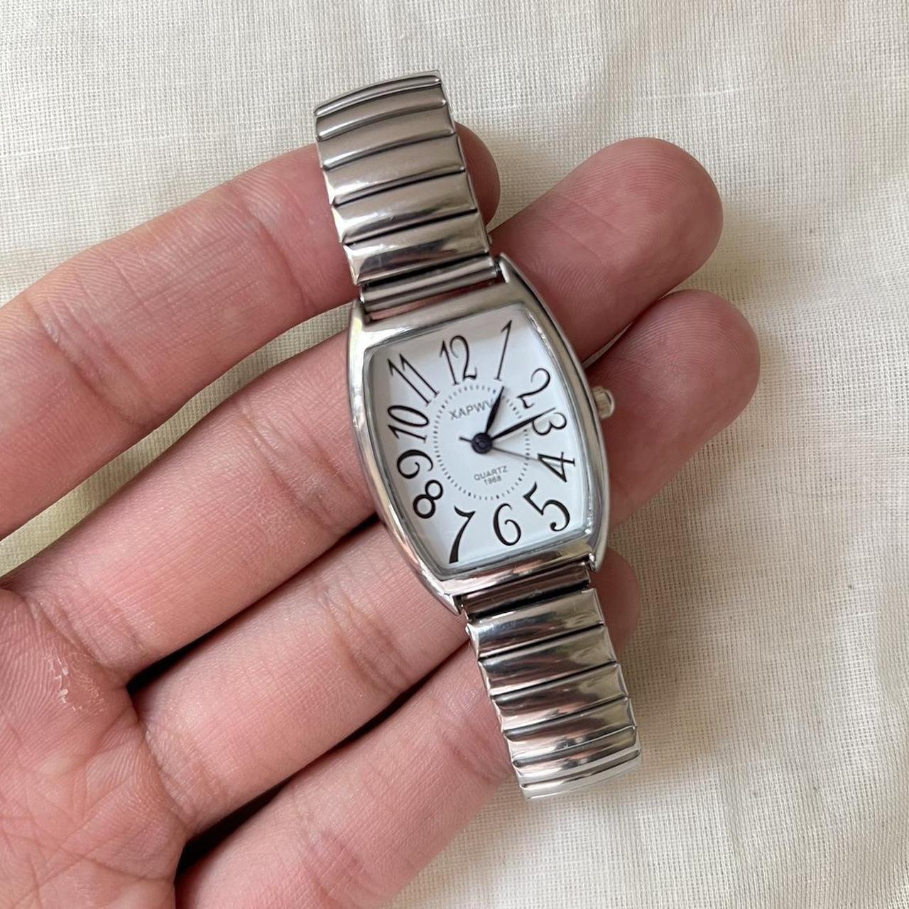 Rectangle Stainless Steel Quartz Luxury Watch