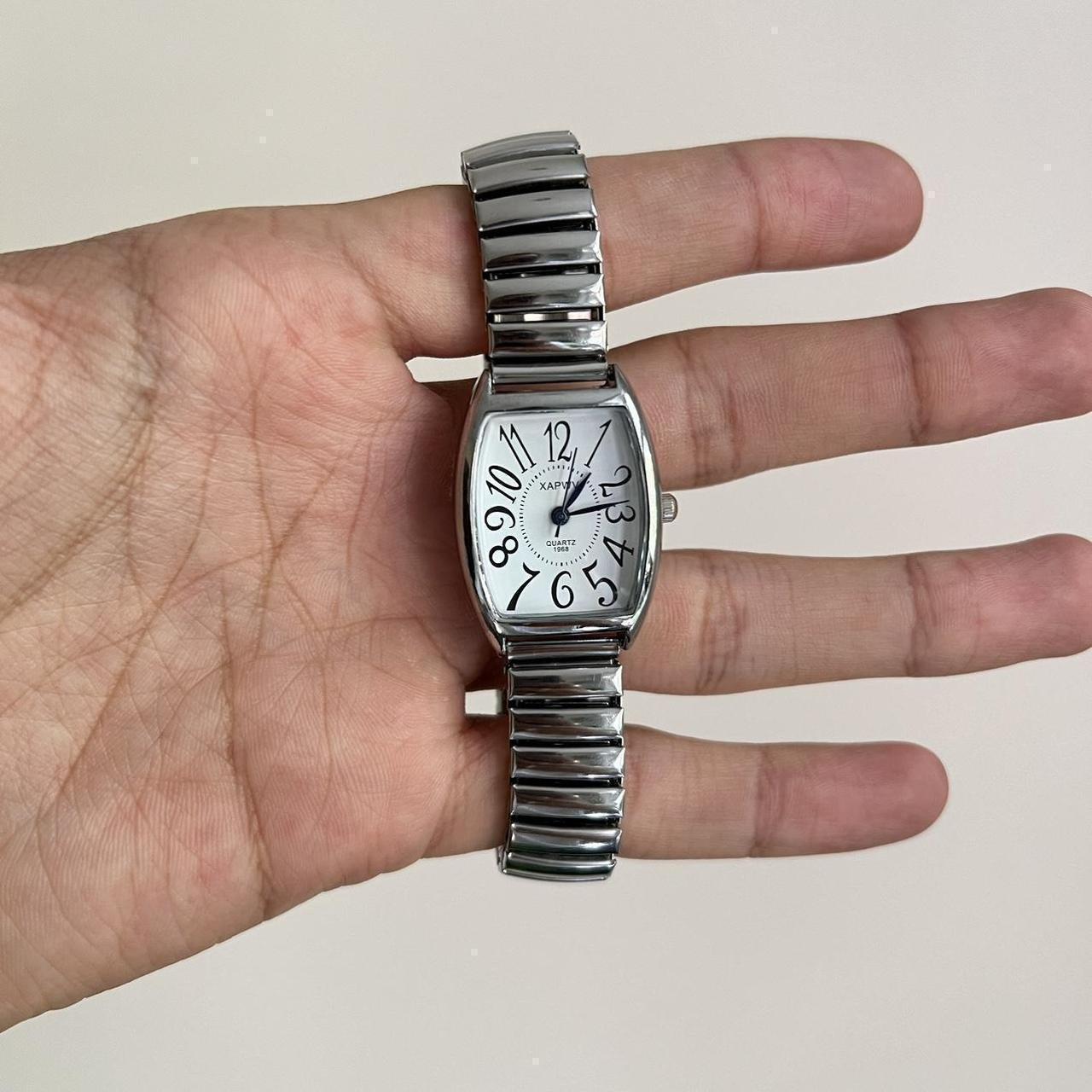 Rectangle Stainless Steel Quartz Luxury Watch